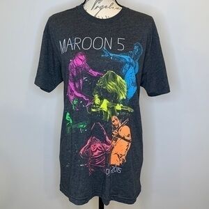FREE with purchase! American Apparel Maroon 5 concert tour t-shirt 2015 unisex M
